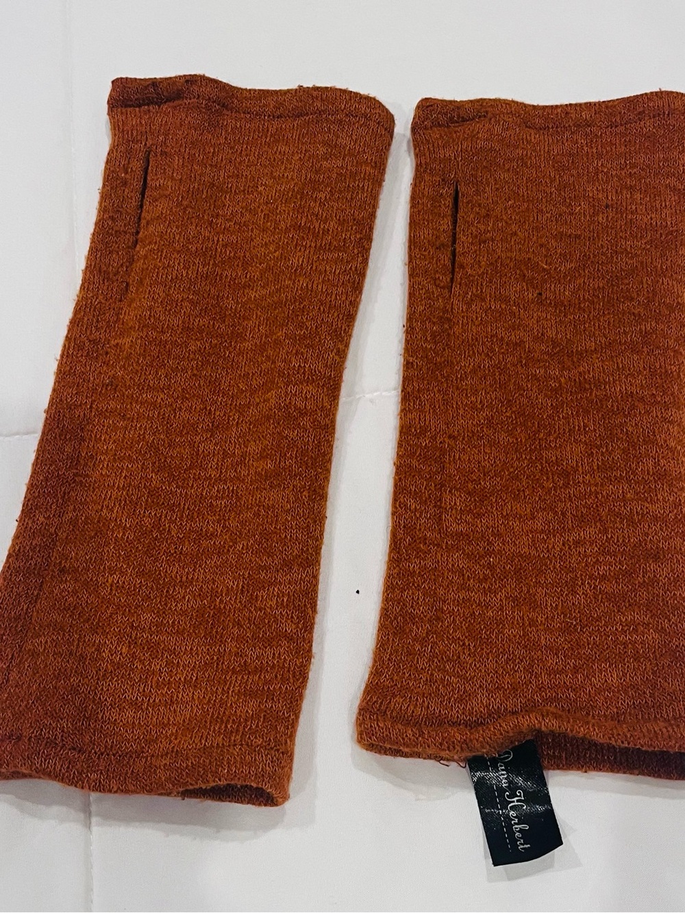 Fingerless Gloves Rust Fall Texting Portland Dana Herbert Thumbhole